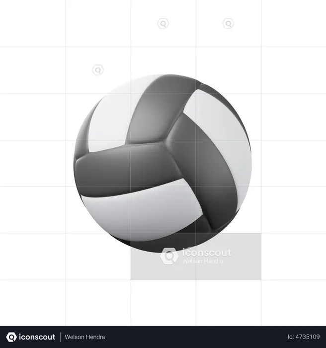 Volley Ball  3D Illustration