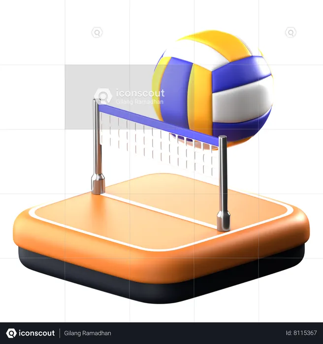 Volleyball  3D Icon