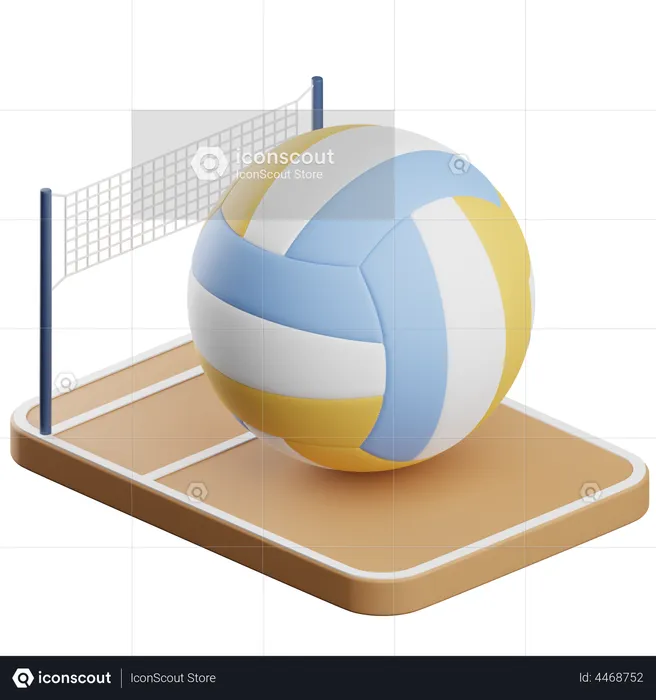 Volleyball  3D Icon