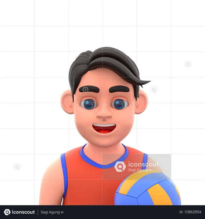 Volleyball  3D Icon