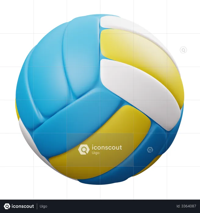 Volleyball  3D Illustration