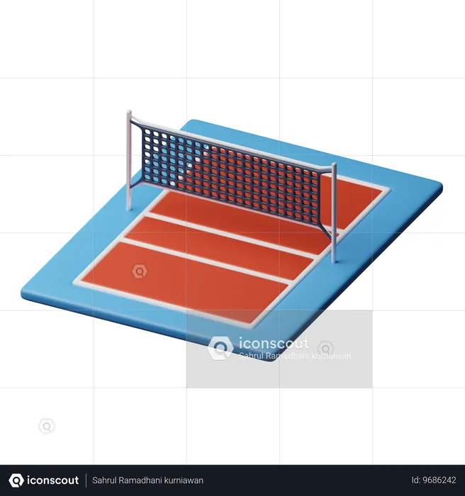 Volleyball court  3D Icon