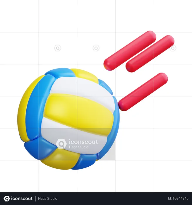 Volleyball-Schuss  3D Icon