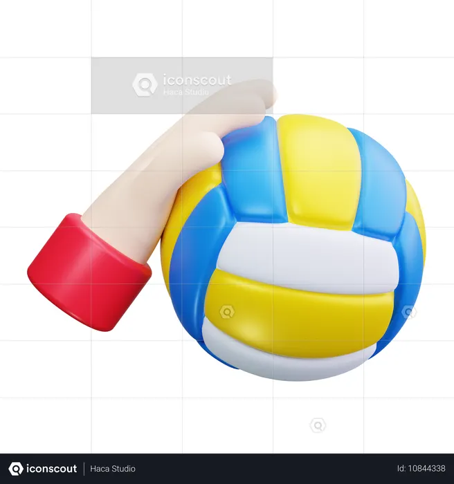 バレーボールスパイク  3D Icon