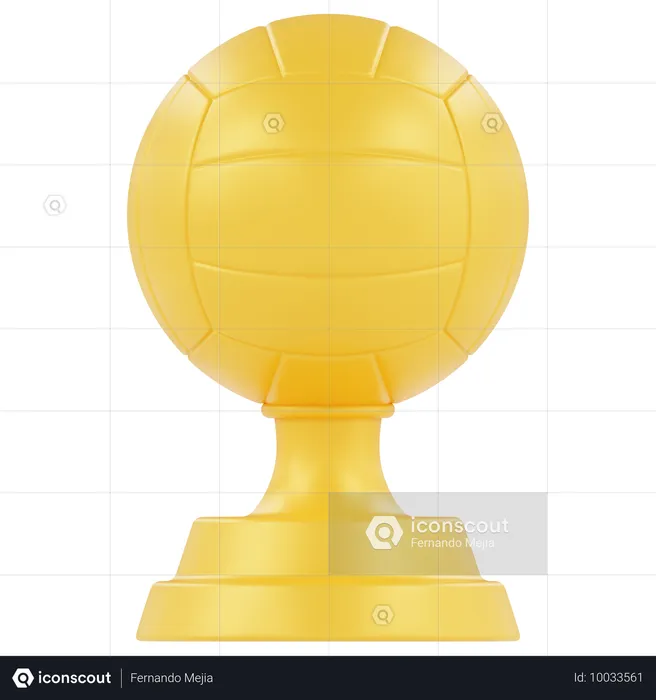 Volleyball-Trophäe  3D Icon