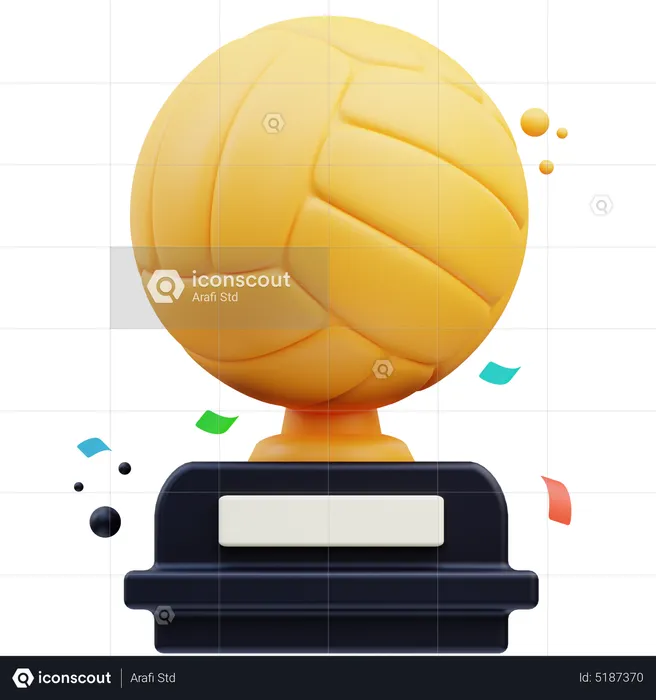 Volleyball Trophy  3D Icon