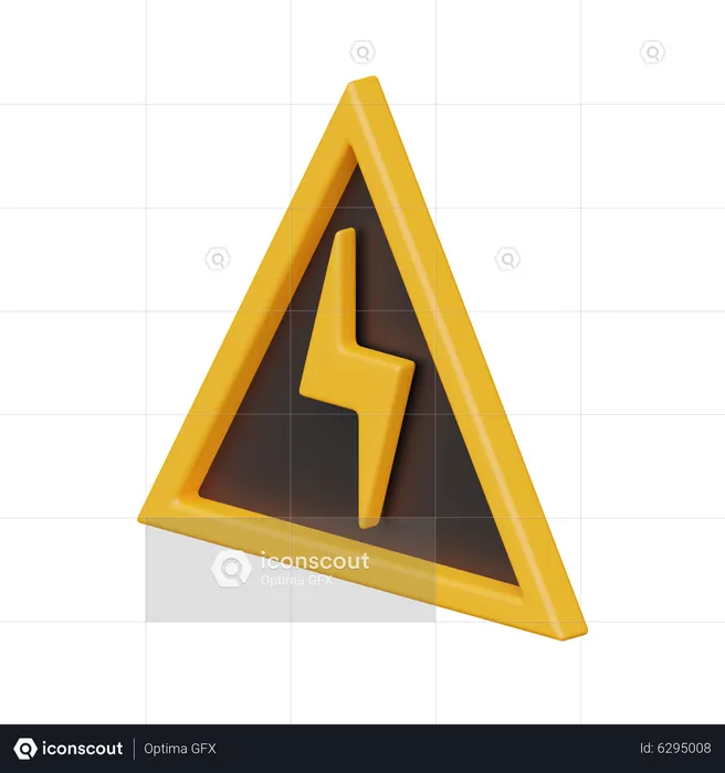 Voltage Sign  3D Icon
