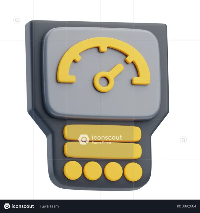 Voltmeter  3D Icon