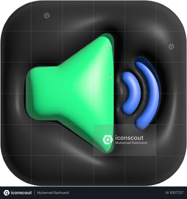 Volume  3D Icon