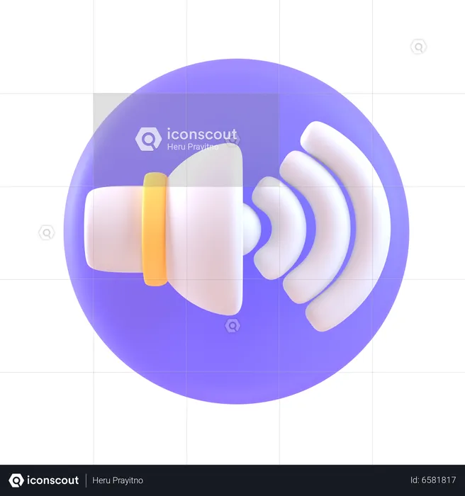 Volume  3D Icon