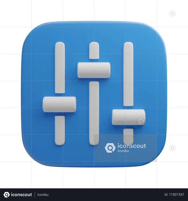 Mélangeur de volume  3D Icon