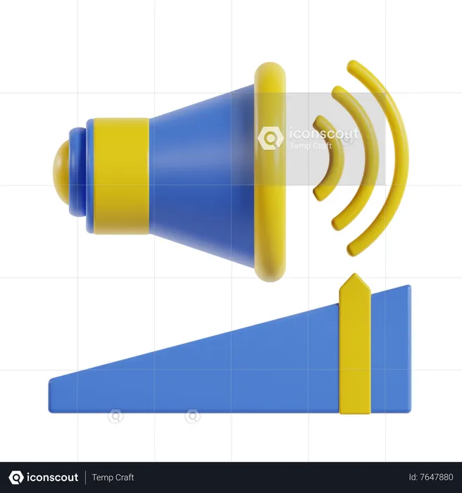 Volume Up  3D Icon