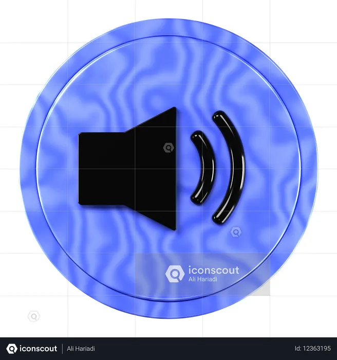 Volume Up  3D Icon