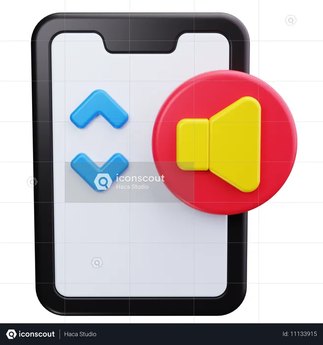 Volumen del teléfono  3D Icon