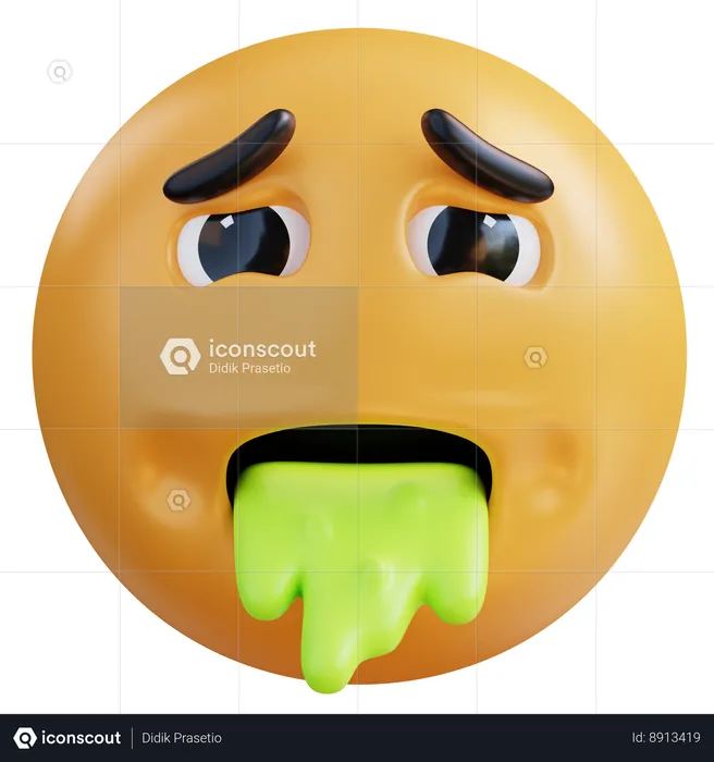 Vomir Emoji 3D Icon