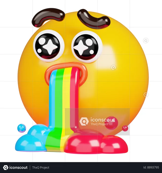 Vomit Emoji Emoji 3D Icon