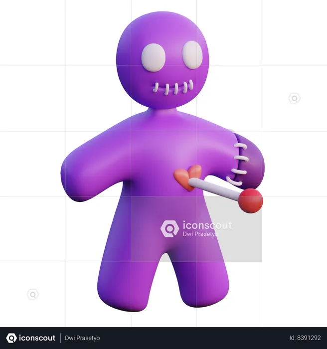 Voodoo Doll  3D Icon