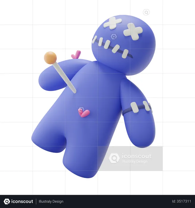 Voodoo Doll  3D Icon