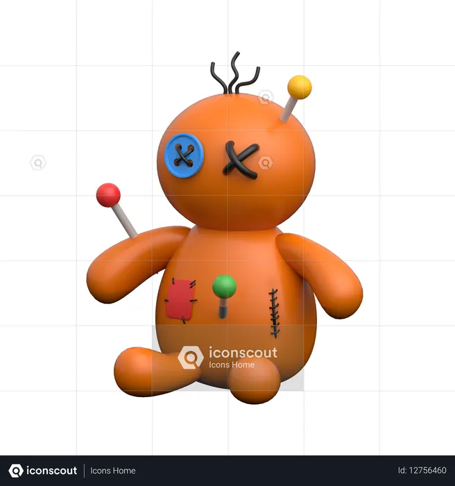 Voodoo Doll  3D Icon