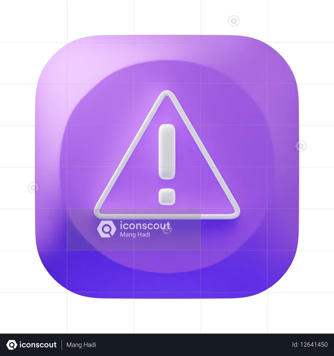 Vorsicht  3D Icon