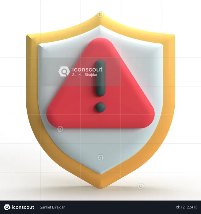 Vorsicht Schild  3D Icon
