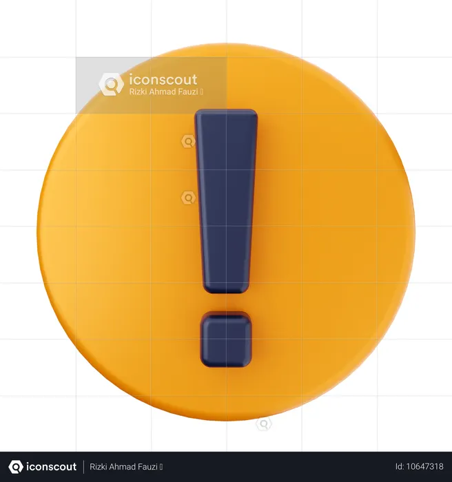 Vorsichtszeichen  3D Icon