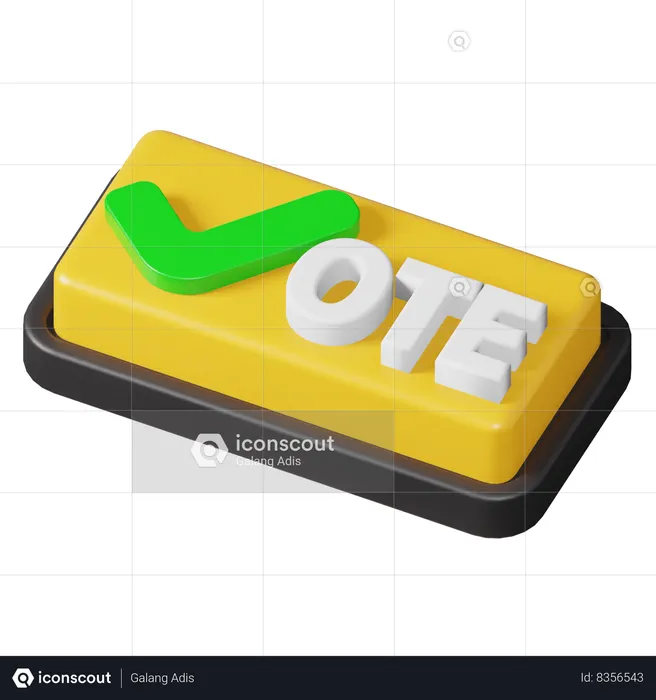 Vote  3D Icon