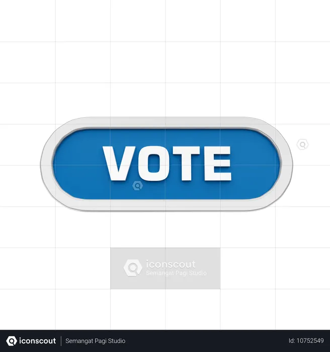 Vote  3D Icon