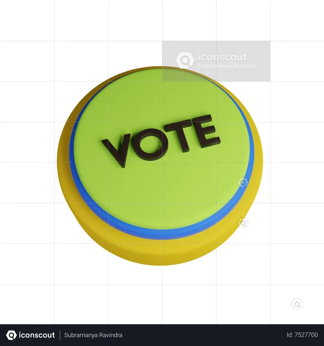 Vote  3D Icon