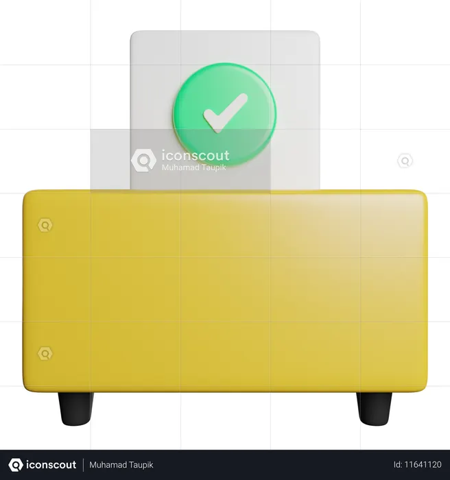 Vote Box  3D Icon