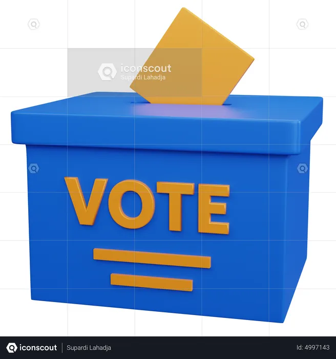 Vote Box  3D Icon