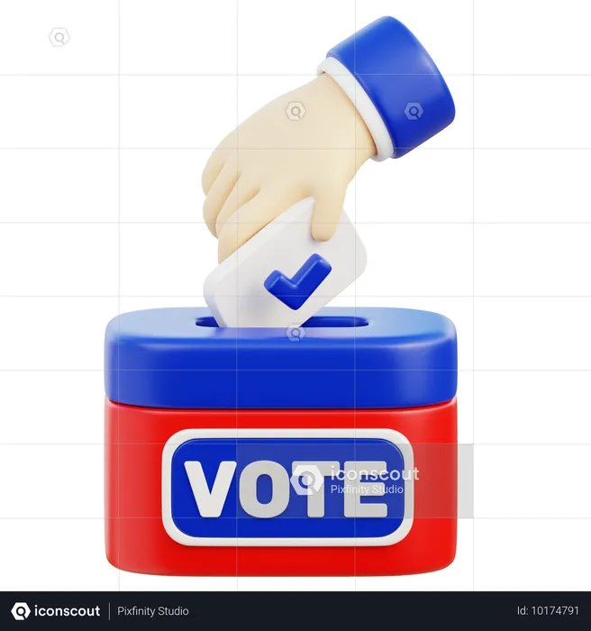 Voting  3D Icon