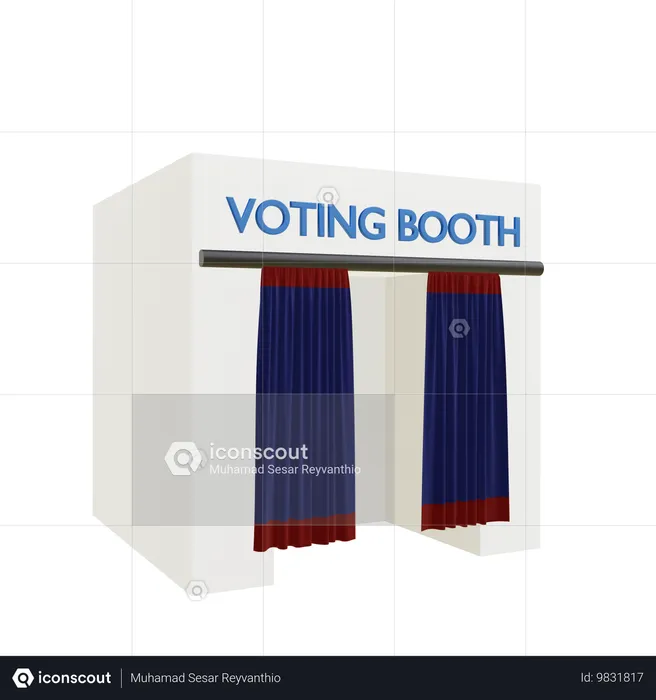 Voting Booth  3D Icon