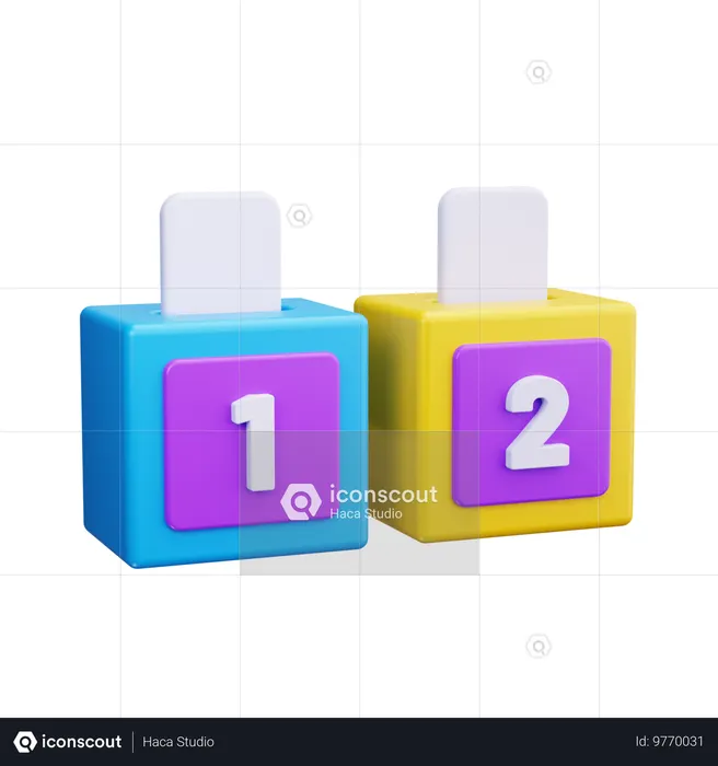 Voting Box  3D Icon