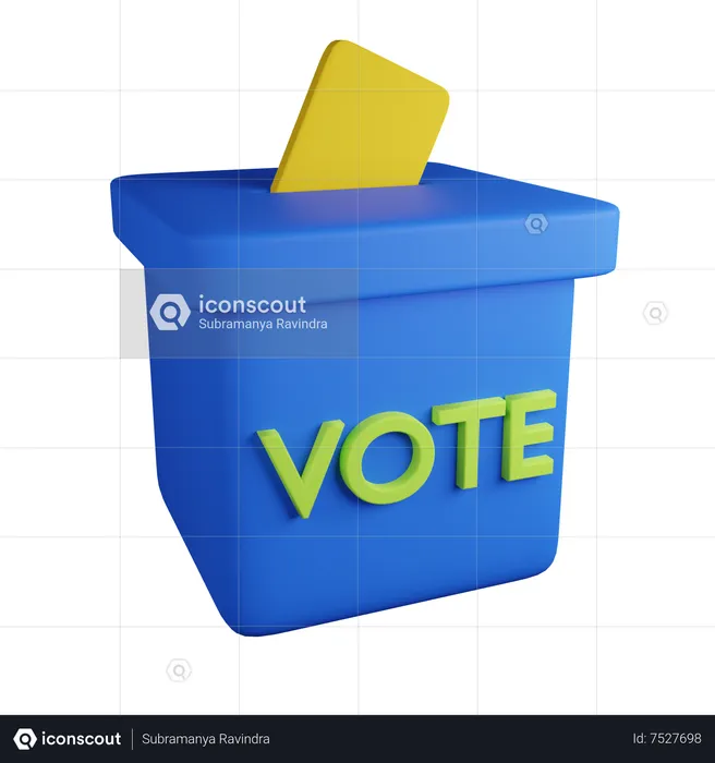 Voting box  3D Icon