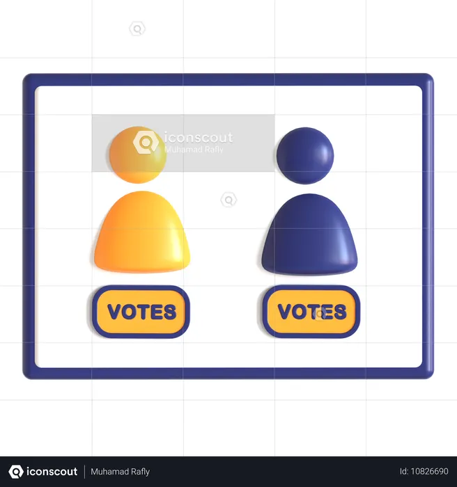 Voting Machine  3D Icon