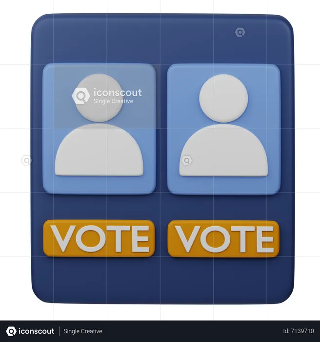 Voting Machine  3D Icon