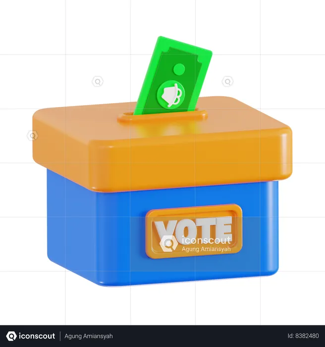 Comprando voto  3D Icon