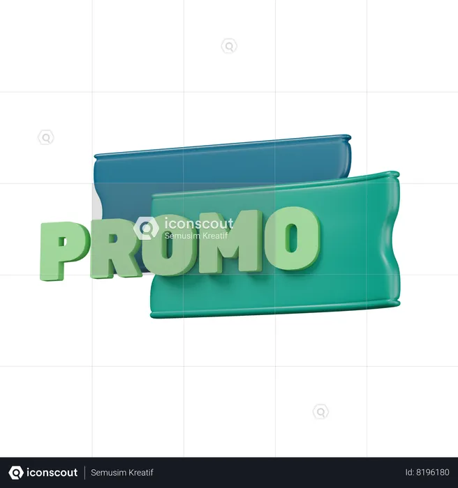 Voucher Promo  3D Icon