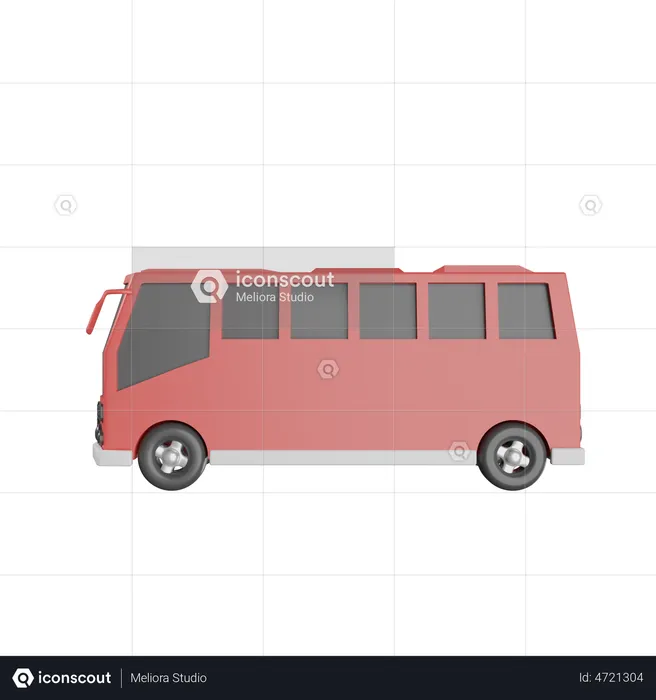 Autobus de voyage  3D Illustration