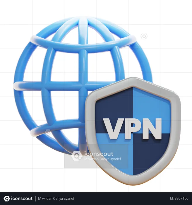 VPN  3D Icon