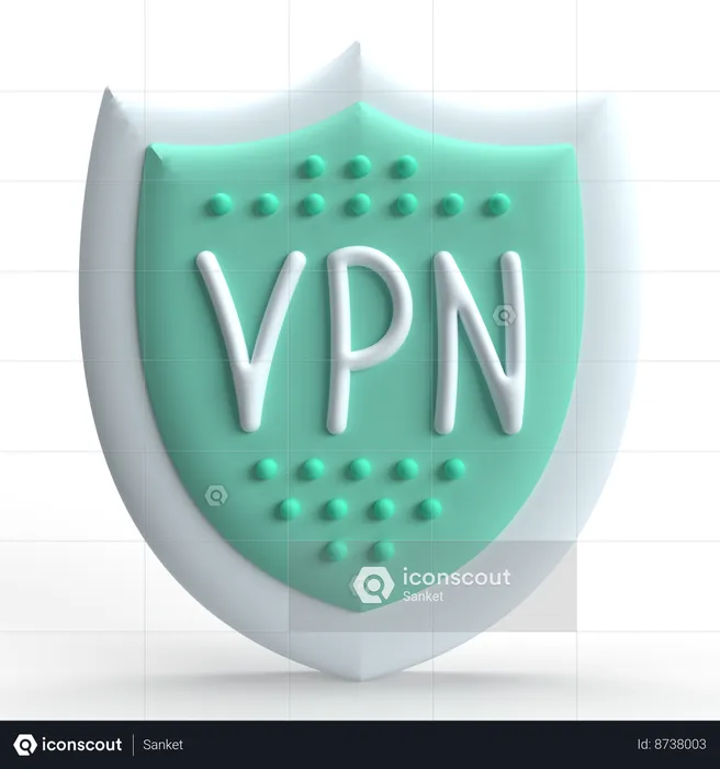 VPN  3D Icon