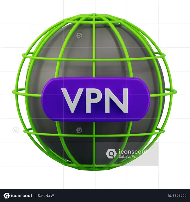 VPN  3D Icon