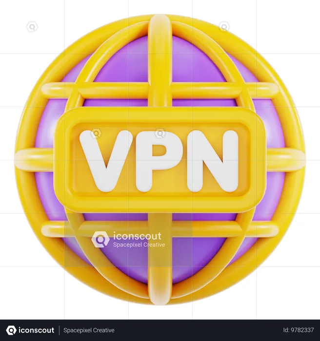 VPN  3D Icon