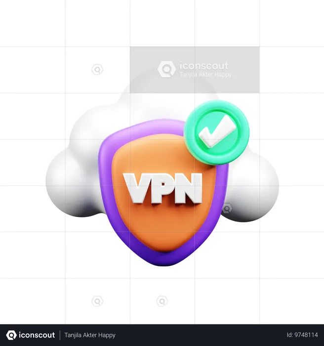 VPN  3D Icon