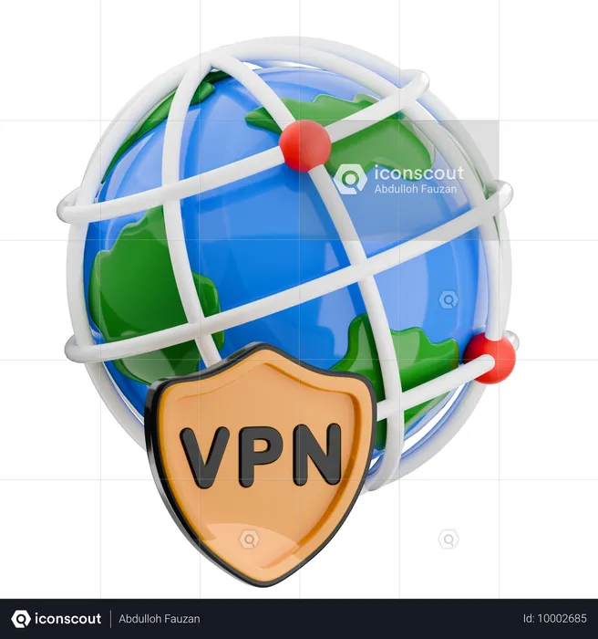 VPN  3D Icon