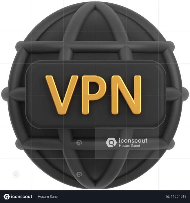 VPN  3D Icon