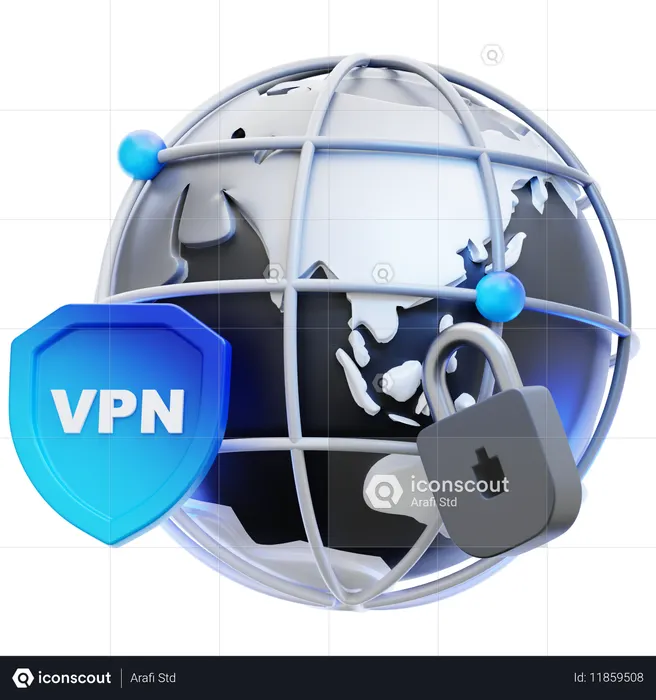 VPN  3D Icon