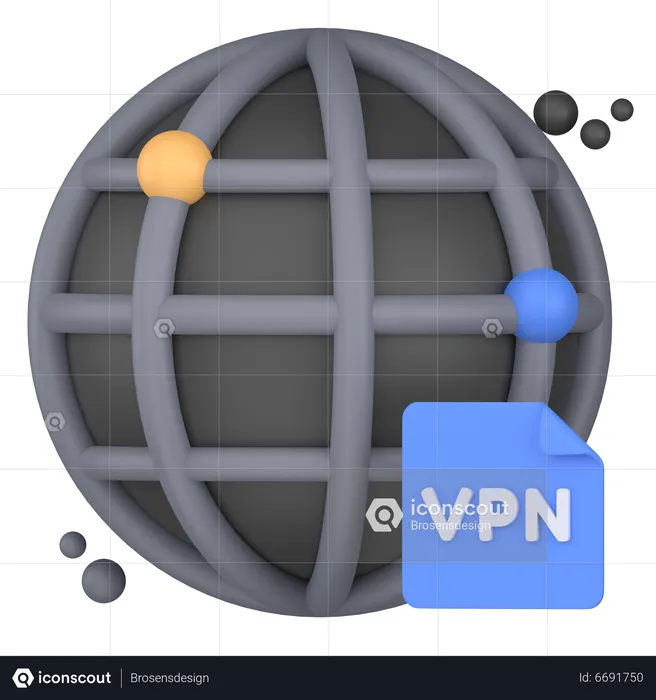 VPN  3D Icon