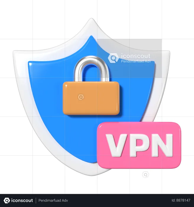 VPN  3D Icon